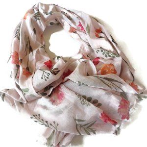 January Birthday Flower Scarf/ Carnations/ Uncommon Goods